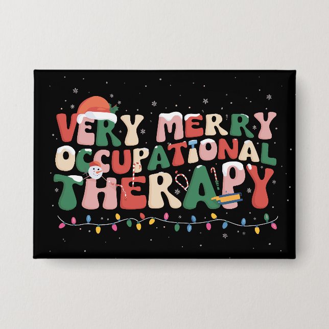 Very Merry Occupational Therapy Christmas OT Xmas (Front)