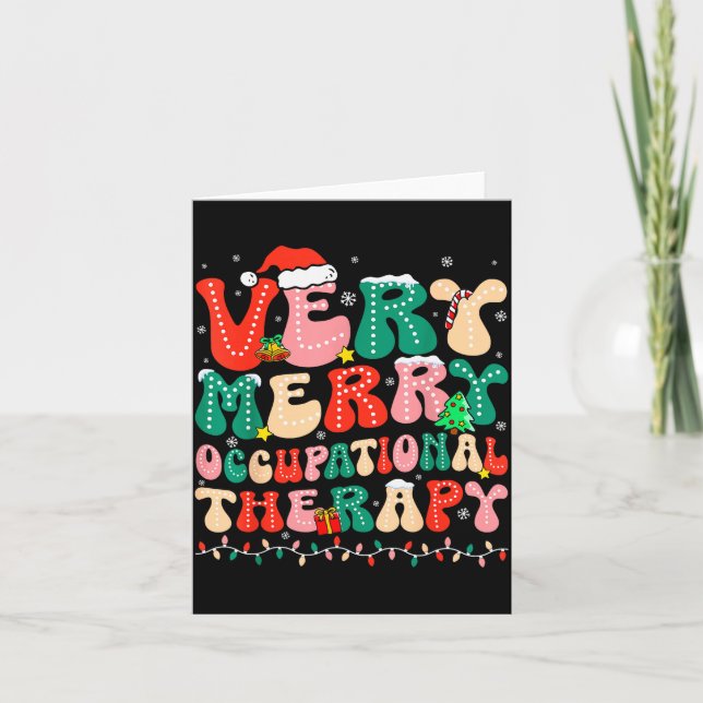 Very Merry Occupational Therapy Groovy Ot Squad Ch Card (Front)