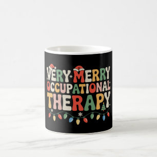 Very Merry Occupational Therapy OT Squad Christmas Coffee Mug