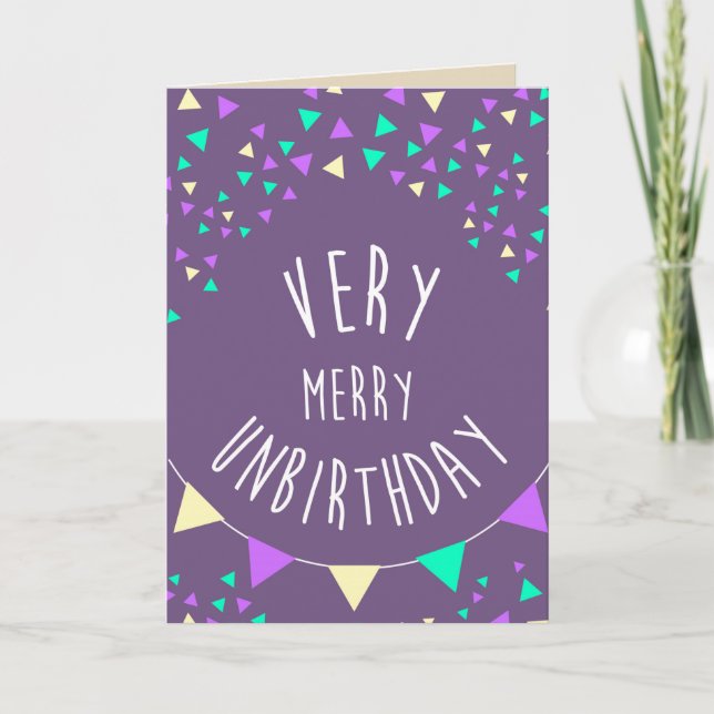Very merry unbirthday to you card (Front)