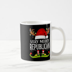 Very Merry X-mas Republican Matching Christmas Coffee Mug