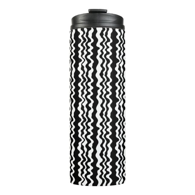 Very minimalist and simple flat and bold eclectic  thermal tumbler (Front)