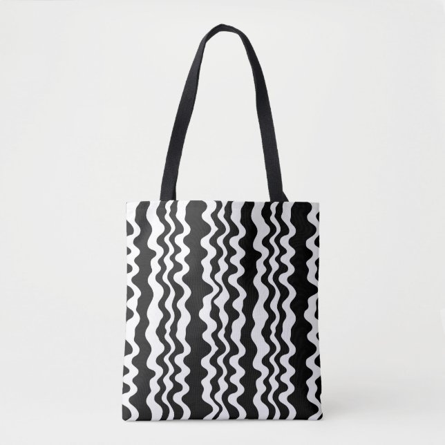 Very minimalist and simple flat and bold eclectic  tote bag (Front)