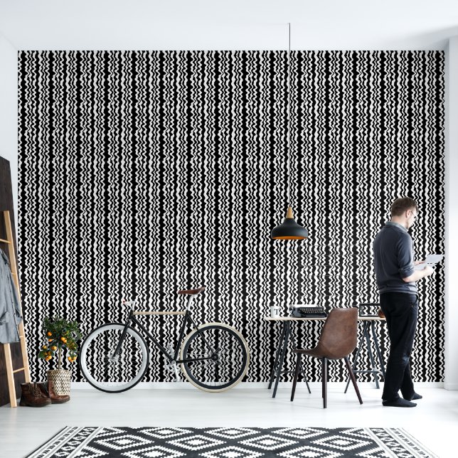 Very minimalist and simple flat and bold eclectic  wallpaper (Living Room)