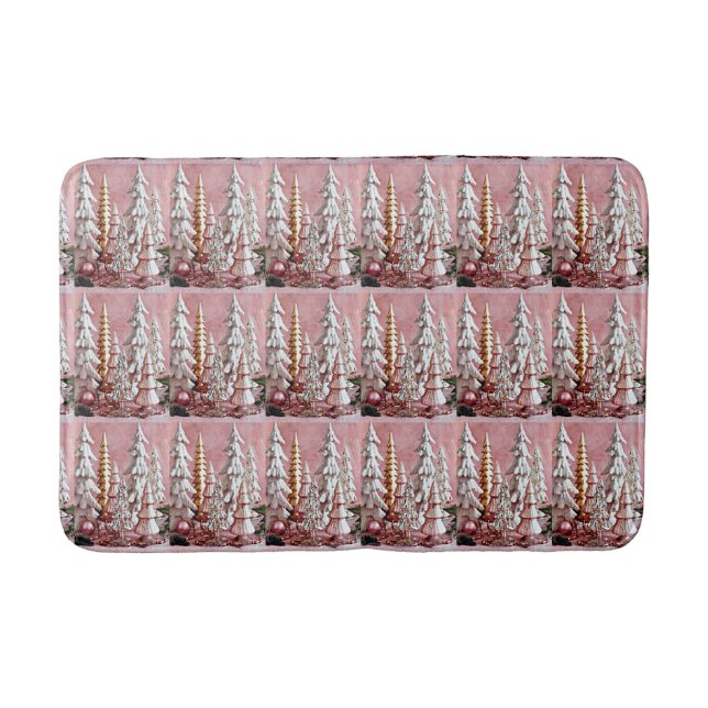 ***VERY MODERN CHRISTMAS TREE*** BATH MAT (Front)