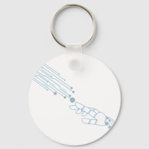 very modern robot design  keychain