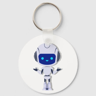 very modern robot design  keychain