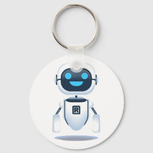 very modern robot design  keychain
