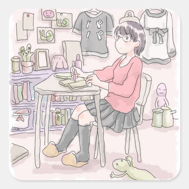 Very much square sticker (Front)