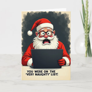 Very Naughty List Christmas Card