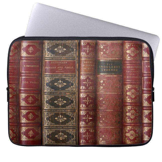 Very Old Books Library Laptop Sleeve (Front)