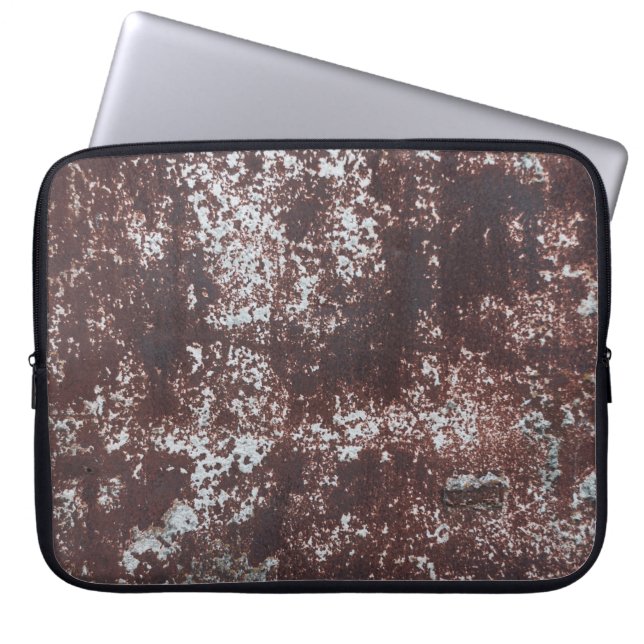 Very old rusted sheet iron. Textured metal surface Laptop Sleeve (Front)