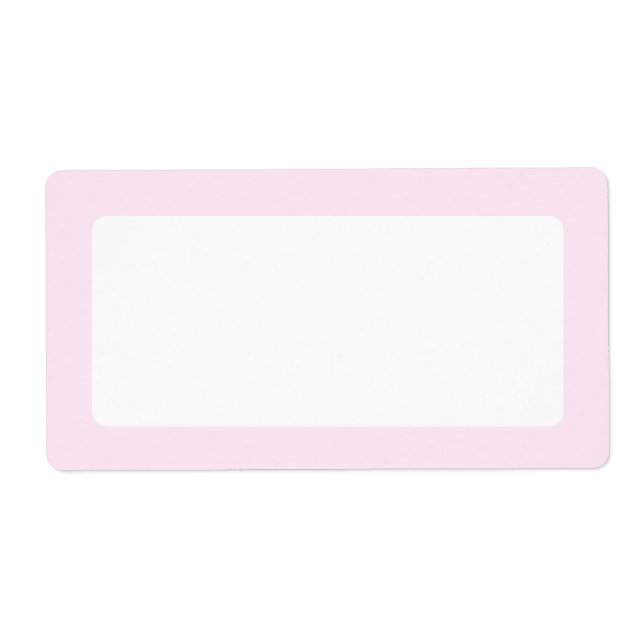 Very pale pink solid colour border blank (Front)