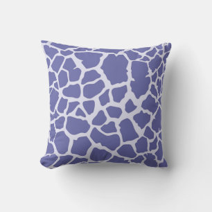 Very Peri Giraffe Print Throw Pillow