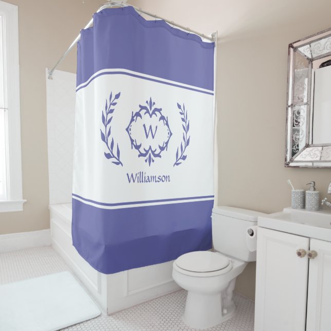 Very Peri Periwinkle Blue Monogrammed Name Initial (In Situ)
