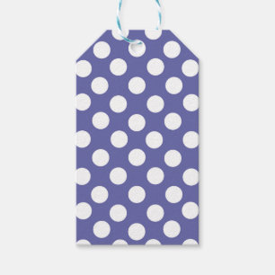 Very Peri   purple white polka dots periwinkle   Gift Tags