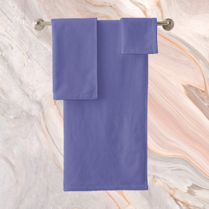 Very Peri Solid Colour Bath Towel Set