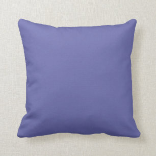 Very Peri Solid Colour   purple blue periwinkle Throw Pillow