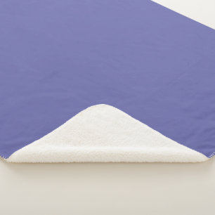 Very Peri-winkle, Blue Violet Solid Colour Sherpa Blanket