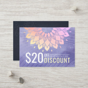 Very Peri Yoga Studio Gold Mandala Coupon Loyalty
