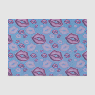 Very Periwinkle Kisses Lips in Shades of Purple Tissue Paper