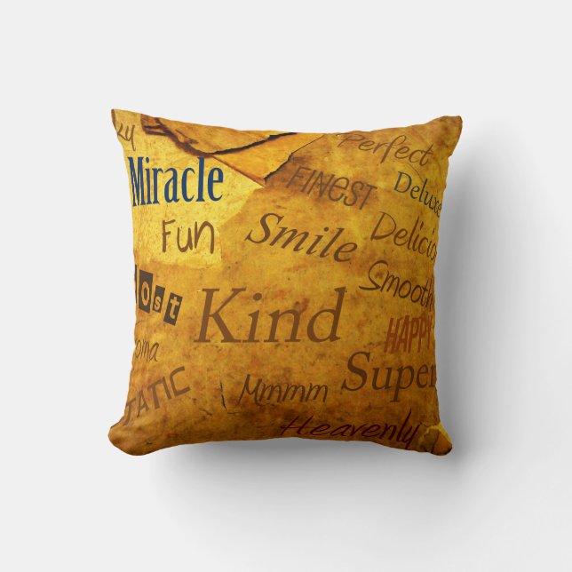 Very Positive Pillow! Throw Pillow (Front)