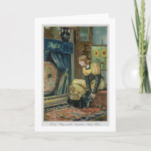 Very Precious Wishes For You, Victorian Christmas Holiday Card