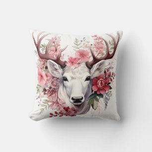 🦌🎄 Very Pretty Merry Christmas Reindeer Pillow 