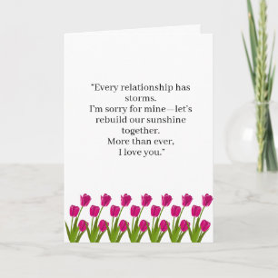 very Relationship Faces Storms Love Quote Card