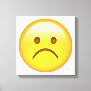 Very sad - Emoji Canvas Print
