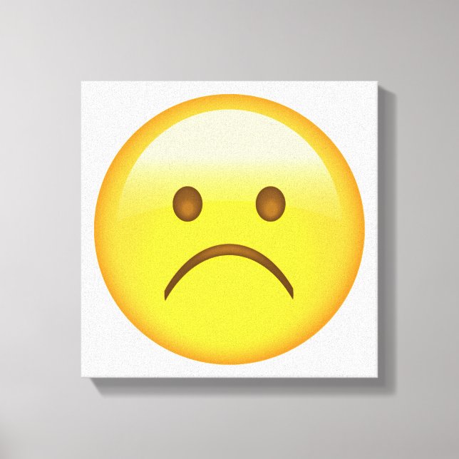 Very sad - Emoji Canvas Print (Front)