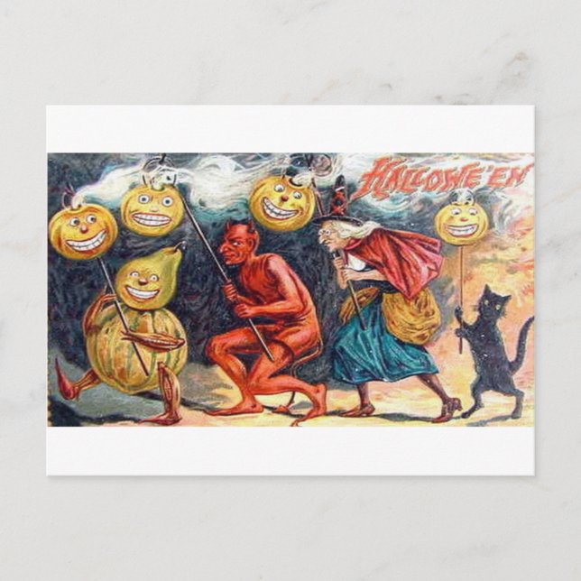 Very Scary Halloween Postcard (Front)