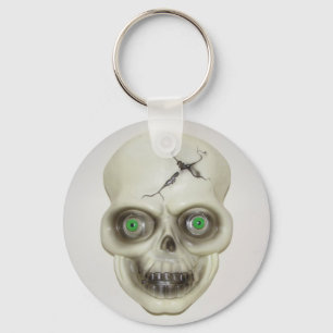 Very Scary Halloween Skull Key Chain