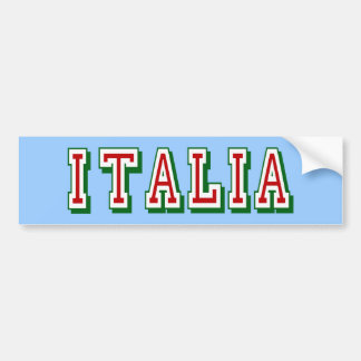 Very Simple yet cool Italia logo of Italy Bumper Sticker