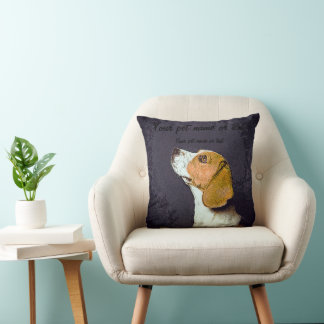 Very Smart Beagle Dog Throw Pillow