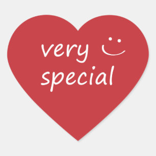 Very Special. Heart Sticker
