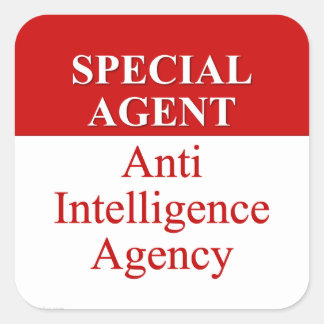 Very Special Secret Agent (3) Square Sticker