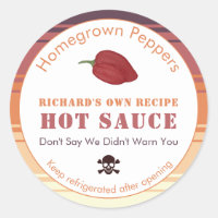 Very Spicy Skull And Crossbones Hot Sauce Label