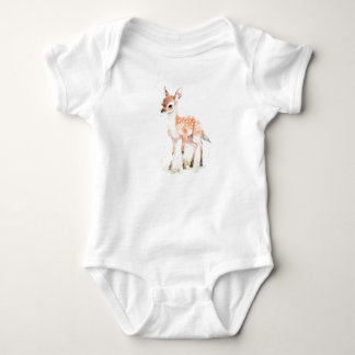 Very Sweet and Cute Baby Deer, Baby Shower Gift  Bodysuit