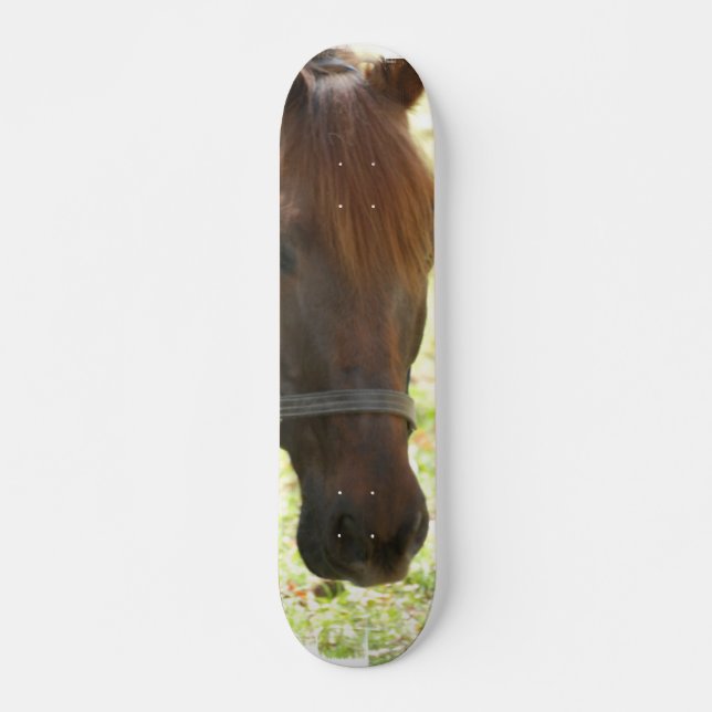 Very Sweet Chestnut Horse Skateboard (Front)