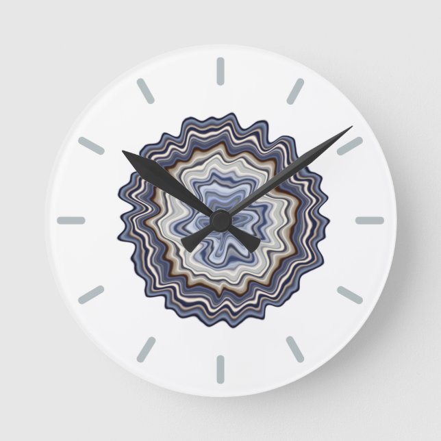 Very Unique Abstract Pattern Round Clock (Front)