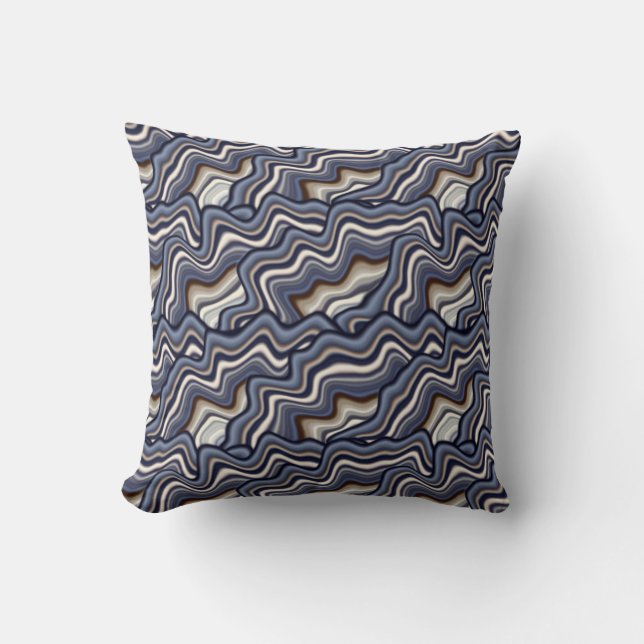 Very Unique Abstract Pattern Throw Pillow (Front)