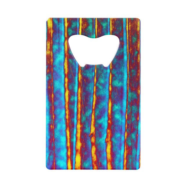 Very Unique Abstract Texture Wallet Bottle Opener (Front)