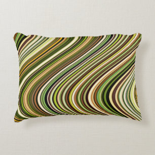 Very Unique Multi-Colour Curvy Line Pattern Accent Pillow