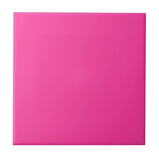 Very Very Pink Colour Only Bright Pink Tile (Front)