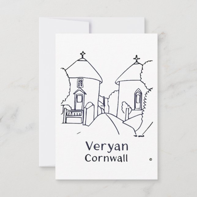 Veryan Roundhouses card (Front)