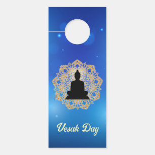 Vesak Day Buddha and Mandala Vaisakha Purnima Door Hanger