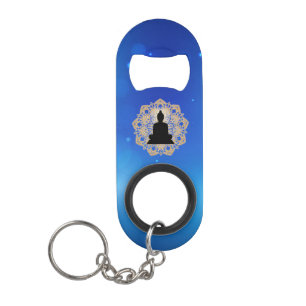 Vesak Day Buddha and Mandala Vaisakha Purnima Keychain Bottle Opener