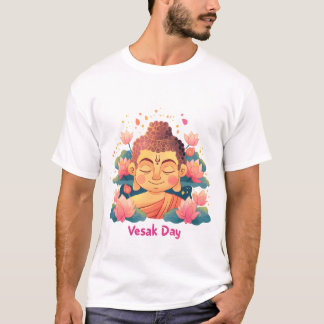 Vesak day, buddha illustration for vesak day T-Shirt