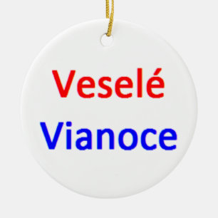 vesele vianoce coffee mug ceramic ornament